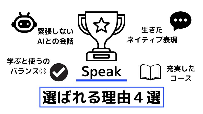 スピークが人気の理由4選
